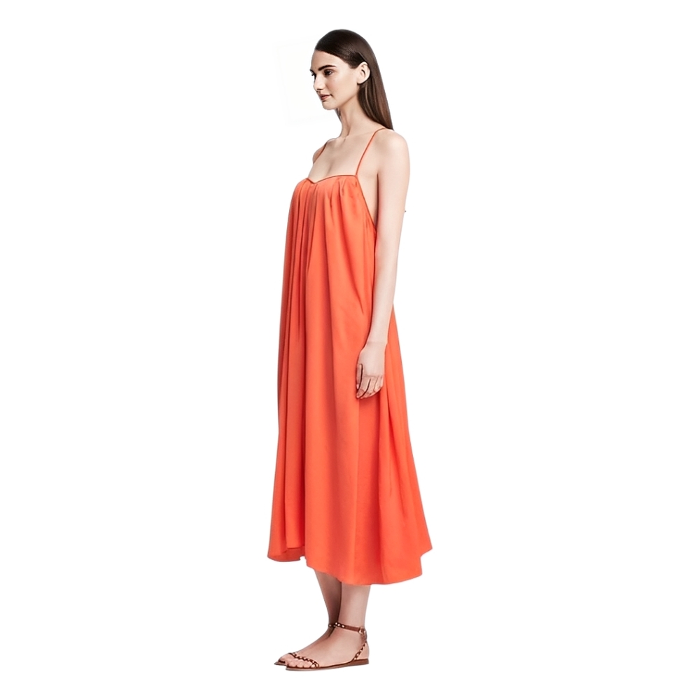 Banana Republic Womens Flowy Sleeveless Trapeze Dress Oversized Summer Boho Chic